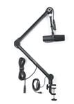 Gator GFWMICBCBM4000 Professional Broadcast Boom Mic Stand Front View